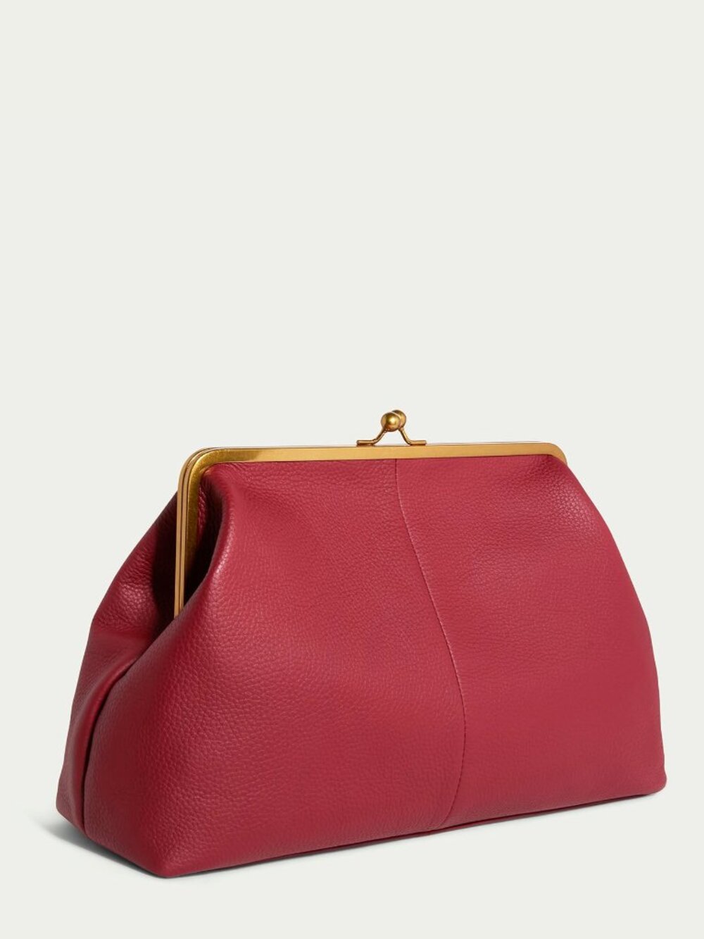 Amaranth Red Oversized Clutch